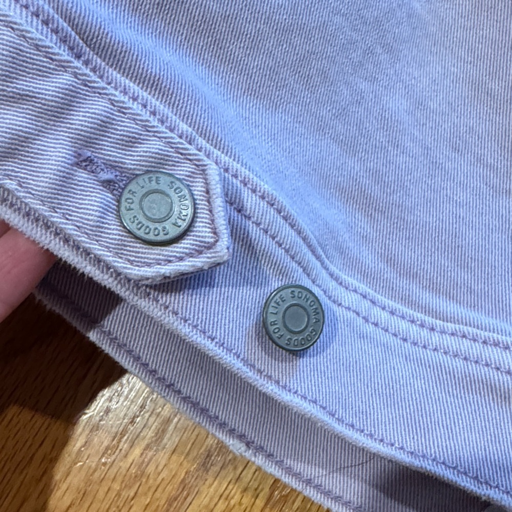 Like New! Lavender Denim Jacket - Picture 8 of 11